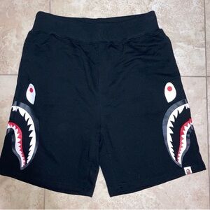 Bape Black Shark Athletic Shorts